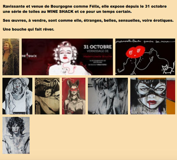 article_exposition_bruxelles_belgique_international_art_peinture_melle_mademoiselle_bouche