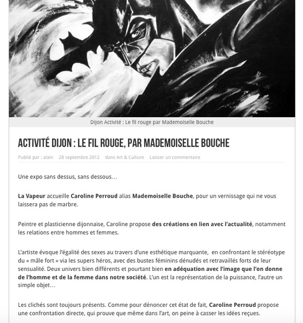 exposition_dijon_comics_buste_super_hero_art_melle_mademoiselle_bouche